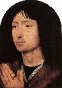 Hans Memling Portrait of a Young Man at Prayer oil painting artist